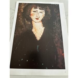 Modigliani, Girl From Montmartre, Painting, Print, Art, Portrait ~ 250626-WH 365